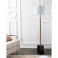 thumbnail image 4 of JONATHAN Y Lafayette 65" Adjustable Height LED Floor Lamp, Brass/Black, 4 of 9