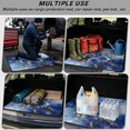 thumbnail image 3 of Xixirimido All Weather Car Trunk Mat 29" x 39" Decorative Cargo Liner, Heavy Duty Rear Trunk Protector Universal Auto Interior Accessories, Blue Marble Roses, 3 of 7