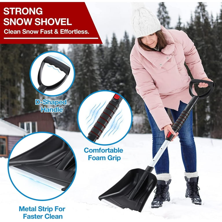 Multifunctional Ice Scraper Winter Car Wash Accessories Snow Remover Auto  Parts Snow Shovel Long Pole Deicing Sweeping Tool 3 2 - AliExpress