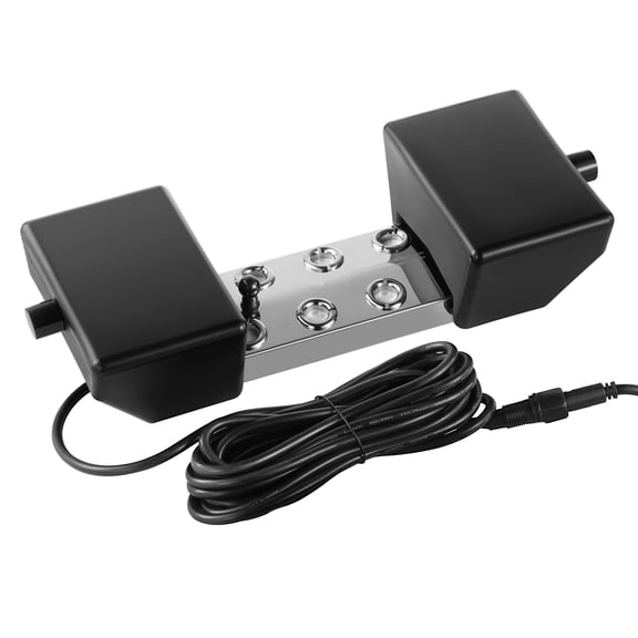 KFFKFF Ultrasonic Fog Creator 6 Head, 4500mL/H Mist Generator, 165W IP67 Water-Resistant Power Unit, Float, Spare Discs, Ideal for Ponds, Gardens, Rockeries, Greenhouses, Halloween Decor