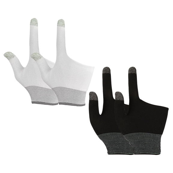 Pawsdot 2Pairs Elastic Thumb Sleeves Mobile Gaming Finger Gloves in Assorted Colors