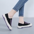 thumbnail image 4 of Cyiecw Canvas Sneakers for Women Fashion Lace-up Canvas Shoes Low Top Comfortable Casual Shoes, 4 of 7