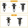 thumbnail image 2 of GOOACC 100Pcs Nylon Push-Type Automotive Clips Rivet Retainer Fender Bumper Fasteners Clips for Toyota 1PC Bonus Fastener Remover, 2 of 7