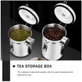 thumbnail image 6 of Uonlytech Coffee Bean Canister White Stainless Steel Airtight for Tea and Sugar Storage, 6 of 6