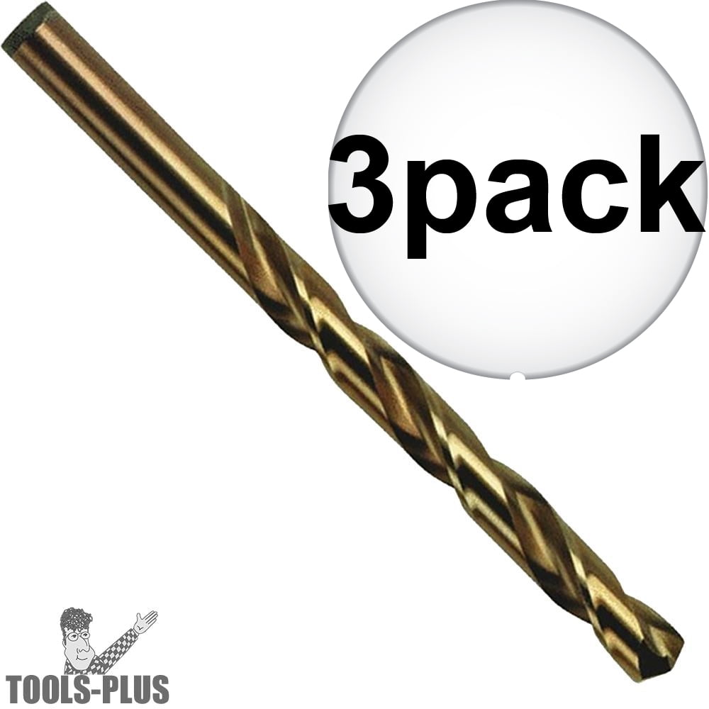 Irwin 3016016 1/4" Cobalt Drill Bit 3Pack