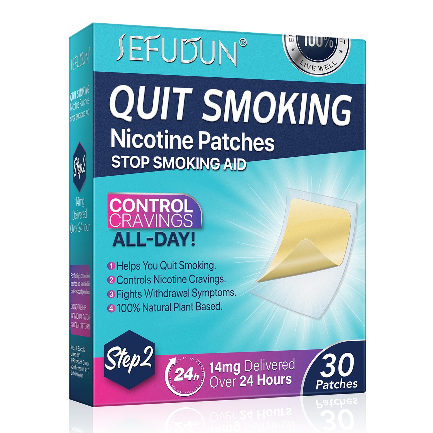 Step 2 30 Patches Stop Smoking Patches, Quit Smoking Patches, Smoking
