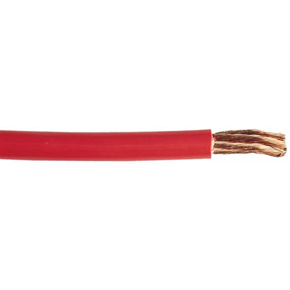 East Penn Fil Primaire 04612 Deka; Conducteur à Torsades; 2 Gauge; Rouge; Longueur de 25 Pieds