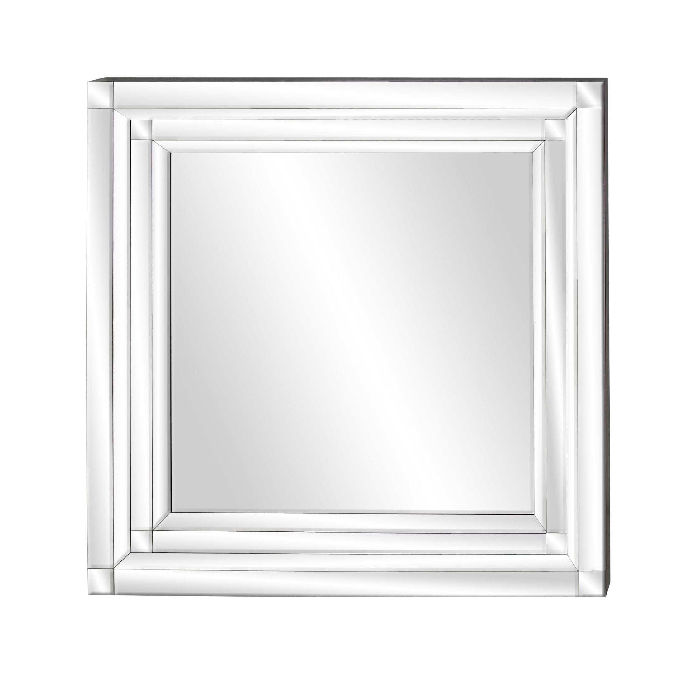 DecMode 39" x 40" Silver Wall Mirror