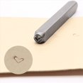 thumbnail image 2 of 12 Piece Heart-Shaped (Love) Metal Stamp Set, 3mm (1/8 Inch) Metal Punch Stamp Kit for Metal Punching, 2 of 5