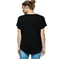 thumbnail image 3 of Women Round Neck Light-Weight Dolman Shirt Top Blouse With Shooter Dot, 3 of 5