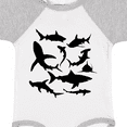 thumbnail image 4 of Inktastic School of Sharks Boys or Girls Baby Bodysuit, 4 of 5