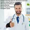 thumbnail image 3 of LEEYNEER Carpal Tunnel Wrist Brace for Tendinitis and Arthritis One Hand Adjustable Compression Wrist Support Wrap with Pain Relief - Comfortable Lined Fits Both HandsB, 3 of 5