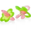 Nuby 2-Count Chewbies Teether, Girl, BPA-Free