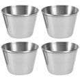 thumbnail image 1 of 4 Pcs Tasse de Rangement pour Sauce Récipient en Acier Inoxydable Tasse à Sauce, 1 of 9