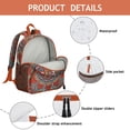 thumbnail image 2 of Abstract Ornamental Mandala Ergonomic Backpack - Comfortable Wear for Students with Spine Protection, 2 of 5