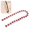 thumbnail image 3 of Demonsen Rhinestone Chain,Rhinestone Bridal Trim,Rhinestone Chain 1 Yard 3.5cm Wide Colours Flower Type Glossy Exquisite Rhinestone Applique for Wedding Party, 3 of 8