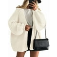 thumbnail image 3 of Women'S Oversized Cardigan Sweaters Fall Long Lantern Sleeve Knit Open Front Sweater White L, 3 of 10