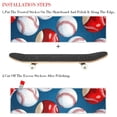 thumbnail image 2 of Baseball Skateboard Grip Tape Pack of Two - Premium Emery Surface with PVC Backing | 8.8x32.6in/22.4x83 cm - Durable Skateboard Stickers for Superior Grip and Control, 2 of 5