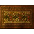 thumbnail image 1 of Ahgly Company Machine Washable Indoor Rectangle Persian Yellow Traditional Area Rugs, 8' x 10', 1 of 4