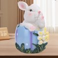 thumbnail image 4 of Easter Bunny Statue, Easter Egg Rabbits Decor Garden Statues Rabbits for Garden Yard Home Easter Decorations, 4 of 7