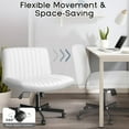thumbnail image 4 of Vitesse Criss Cross Ergonomic Flexible Desk Chair, Black, 4 of 7
