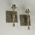 thumbnail image 4 of Zeckos Bronze Cast Iron Torchbearer Hand Wall Candle Holders Set of 2, 4 of 5