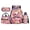 Candy Axolotl, variant on Yspwyqan 4Pcs Kids Backpack Set, Cherry Blossom Floral Axolotl School Bag for Girls Large Capacity Lightweight Girls Backpack Set with Lunch Bag Pencil Case Water Bottle Bag, 17 Inch