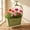 Green, variant on Faucet Metal Tub Flower Pots,Vintage Flower Planter with Clawfoot,Vase Oval Farmhouse Cactus Pot Nursery Tub for Indoor/Outdoor Garden Decorative (A)