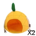 thumbnail image 1 of 2x Hamaca Para Hámster, Cabaña Para Hámster, Nido Para Dormir Para Ardilla, Juego De Animales Pequeños, Piña Amarilla, 1 of 8