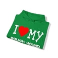 thumbnail image 4 of I Love My Polish Hound Dog Breed Graphic Hoodie Sweatshirt, Sizes S-5XL, 4 of 9