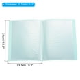 thumbnail image 2 of Unique Bargains 9x12' Binders with Plastic Sleeve, 2Pcs PP 30 Pockets Waterproof File Portfolio Folder Protector, Green, 2 of 5