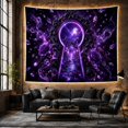 thumbnail image 6 of Magical Around Ornate With Dark Keyhole Acts As, Mystical Fantasy for Space Lovers, Galaxy Room Decor, Valentine's Day Gift, Tapestry Wall Hanging for Bedroom and Dorm, 6 of 7