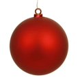 thumbnail image 1 of Ornement Boule Rouge Mat 70mm avec Fil et Revêtement UV, 1 of 1