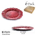thumbnail image 2 of Allgala 13-Inch 6-Pack Heavy Quality Round Charger Plates-Reef Red-Hd80339, 2 of 4