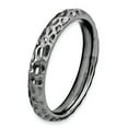 thumbnail image 4 of Sterling Silver Black-Plated Ring, 4 of 5