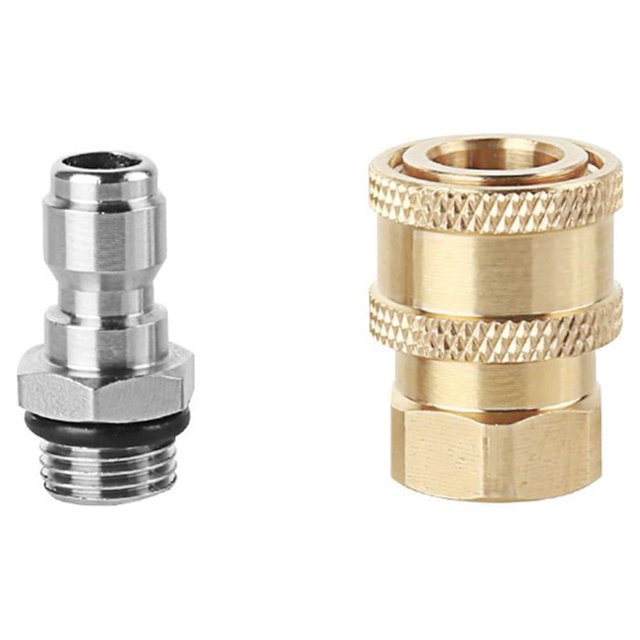 Lavadora A Presión 1/4 Conector Rápido + Conector Latón M14x1.5mm para Boquilla