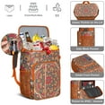 thumbnail image 3 of Vintage Traditional Mandala Cooler Backpack - 20L Insulated Lunch Backpack, Lightweight & Easy to Clean for Daily Use, 3 of 6