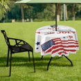 thumbnail image 7 of Coolnut 60" 4th of July Fireworks Outdoor Round Tablecloth, Waterproof Stain-Resistant Non-Slip Circular Tablecloth with Umbrella Hole and Zipper for Tabletop Backyard Party BBQ Decor, 7 of 7