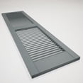 thumbnail image 5 of 14 1/2"W x 60"H EverColor Open Louver Shutters, w/Installation Shutter-Lok's & Matching Screws (Per Pair), Storm Cloud, 5 of 8
