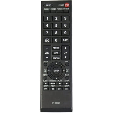 CT-90325 Replace Remote Control Fit for Toshiba TV 32C110U 22Sl400 24L4200U 32L4200U 40L5200U 19AV600 55HTLU