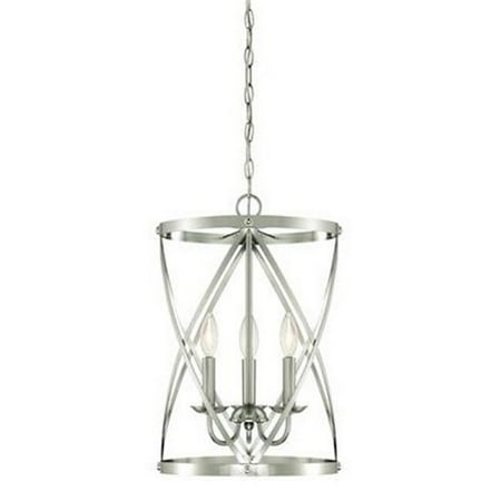 

Isadora Three Light Indoor Chandelier Brushed Nickel