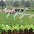 thumbnail image 6 of 24Pcs Artificial Dragonfly Butterflies Garden Decoration Outdoor Dragonfly Stakes Yard Lawn Decor Stick, 6 of 6