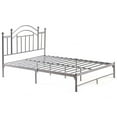 thumbnail image 1 of Hodedah Complete Metal Full-Size Bed with Headboard-Footboard in Silver Finish, 1 of 5