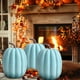 thumbnail image 3 of Large Artificial Foam Pumpkins Decor, Fake Decorative Pumpkins for Halloween Thanksgiving Fall Home Decor, Table Centerpiece, Mantel Display, Party Festival Harvest Seasonal Ornaments, 3 of 6
