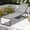 Grey, variant on Ainfox Patio Lounge Chair, Recliner with Adjustable 5-Position and Storage, Outdoor Chaise Lounge for Beach,Poolside,Brown