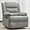 Light Grey, variant on Swivel Rocking Recliner Chair for Adults, Overstuffed Manual Glider Rocker Recliner Chair, Upholstered Reclining Single Sofa Chair for Living Room (Light Grey)
