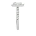 thumbnail image 4 of Unique Moments 2ct Lab Grown Halo Radiant Shape Diamond Engagement Ring 10K White Gold, 4 of 6