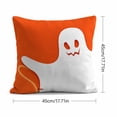 thumbnail image 3 of Halloween Pillows Soft Stuffed Ghost Pumpkin Accent Fall Throw Pillows, Hug-Able Holiday Decor for Couch Sofa Bed with Pp Cotton Fill F, 3 of 5