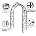 thumbnail image 5 of DEGUO Metal Garden Arch Assemble Freely Garden Arbor Trellis Climbing Plants Support Rose Arch Black, 5 of 5