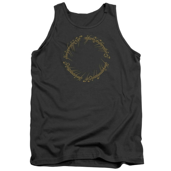 Lord of the Rings One Ring Adult Tank Top Charcoal